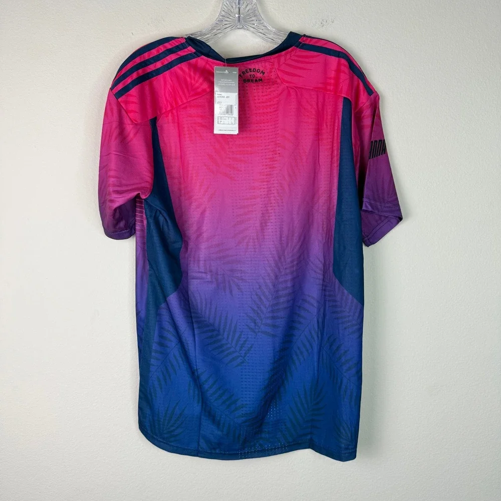 Adidas Jersey Mens Large Inter Miami CF 2023 Pre-Match Pink Purple Palm P95985